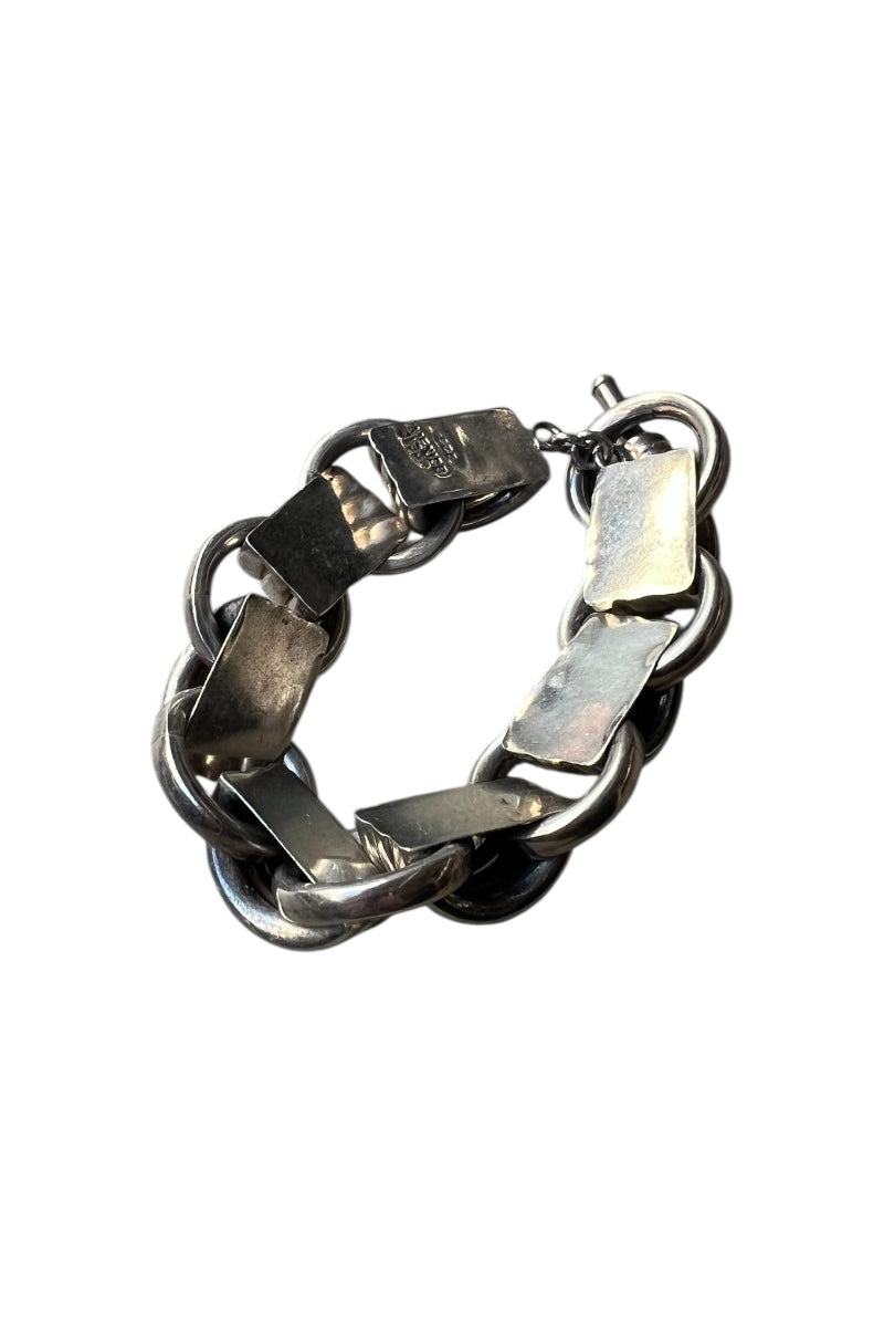 MADE IN MEXICO 925 SILVER T-BAR BRACELET / SILVER [SIZE: ONE SIZE USED]