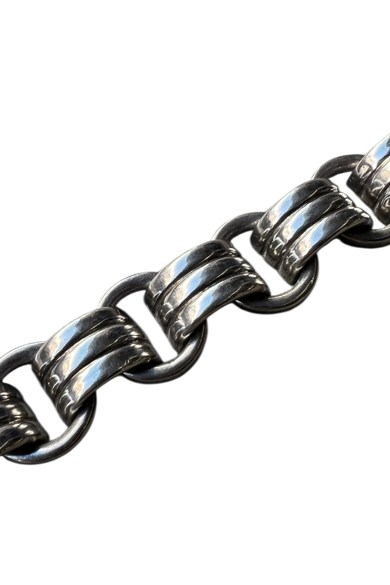 MADE IN MEXICO 925 SILVER T-BAR BRACELET / SILVER [SIZE: ONE SIZE USED]