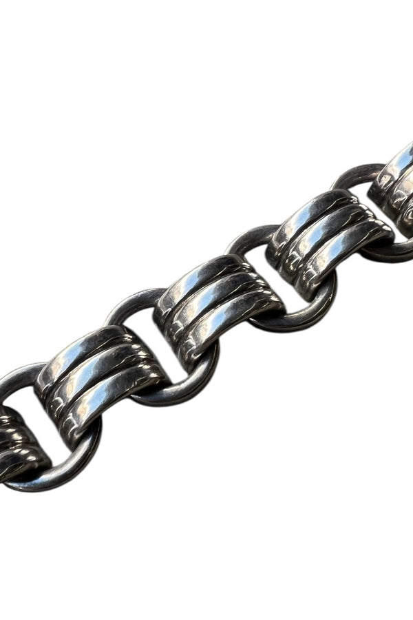 MADE IN MEXICO 925 SILVER T-BAR BRACELET / SILVER [SIZE: ONE SIZE USED]