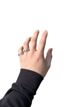 画像をギャラリービューアに読み込む, MADE IN MEXICO 925 SILVER 2 RINGS / SILVER  [SIZE: 16号相当 USED]
