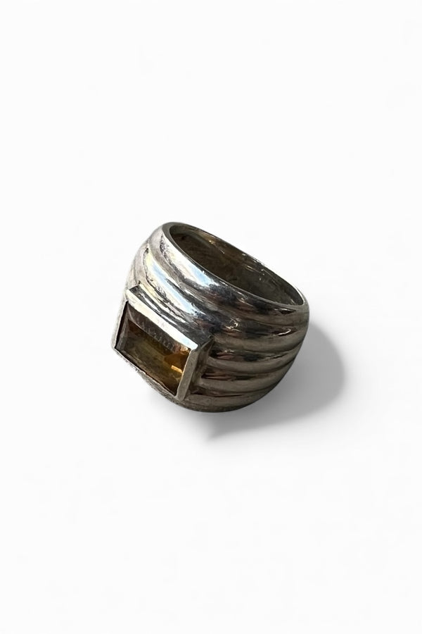 925 SILVER RING W/STONE / SILVER [SIZE: Equivalent to JP 13 USED]