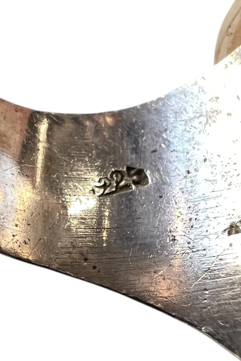 925 SILVER RING W/BRASS / SILVER [SIZE: Equivalent to JP 16 USED]
