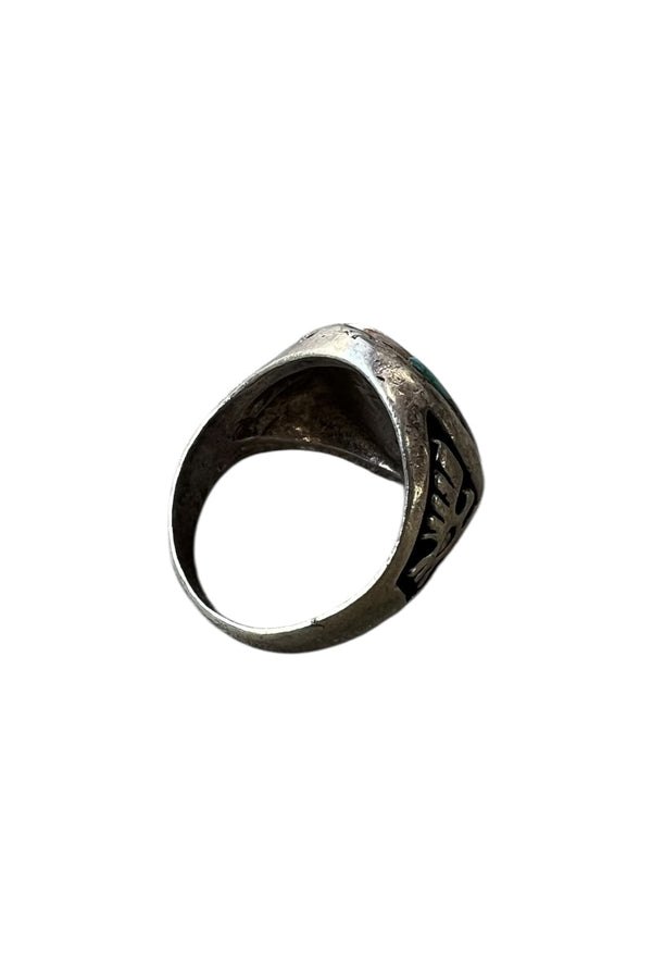925 SILVER RING W/STONES / SILVER [SIZE: US 9.5 (approx.) USED]