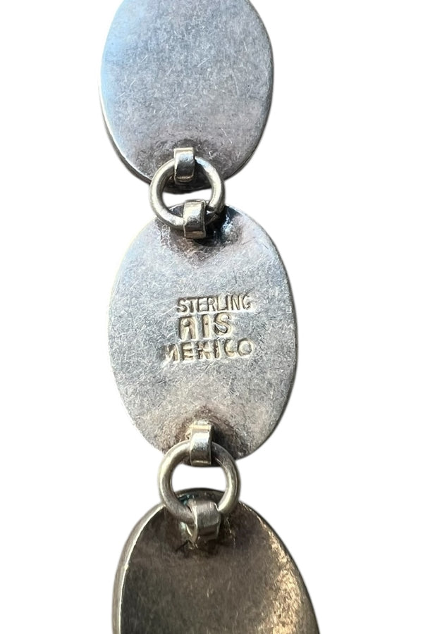 925 SILVER BRACELET W/ONYX / SILVER [SIZE: ONE SIZE USED]