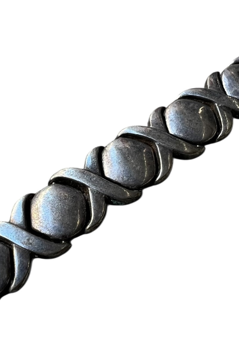 MADE IN ITALY 925 SILVER XO BRACELET / SILVER [SIZE: ONE SIZE USED]