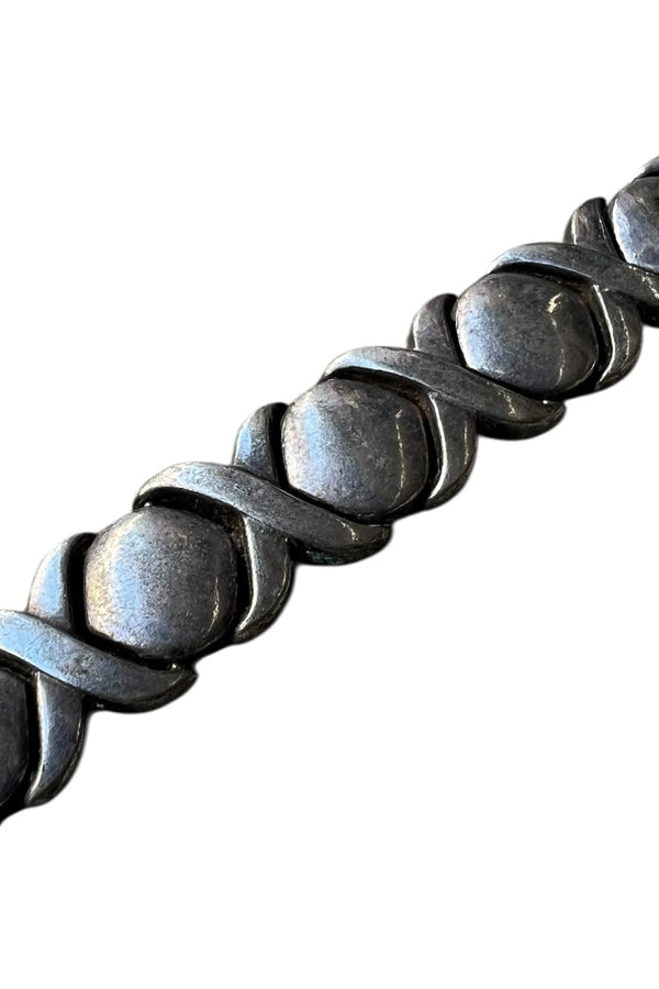 MADE IN ITALY 925 SILVER XO BRACELET / SILVER [SIZE: ONE SIZE USED]