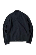 画像をギャラリービューアに読み込む, MADE IN ITALY 70-80&#39;S SUEDE KNIT JACKET / BLACK [SIZE: L USED]
