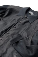 画像をギャラリービューアに読み込む, MADE IN ITALY 70-80&#39;S SUEDE KNIT JACKET / BLACK [SIZE: L USED]

