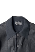 画像をギャラリービューアに読み込む, MADE IN ITALY 70-80&#39;S SUEDE KNIT JACKET / BLACK [SIZE: L USED]
