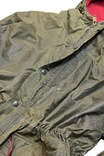 画像をギャラリービューアに読み込む, 90&#39;S ZIP UP OILED HOODIE JACKET / OLIVE [SIZE: XL USED]
