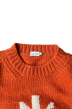 画像をギャラリービューアに読み込む, MADE IN ENGLAND WOOL KNIT SWEATER / ORANGE [SIZE: M USED]
