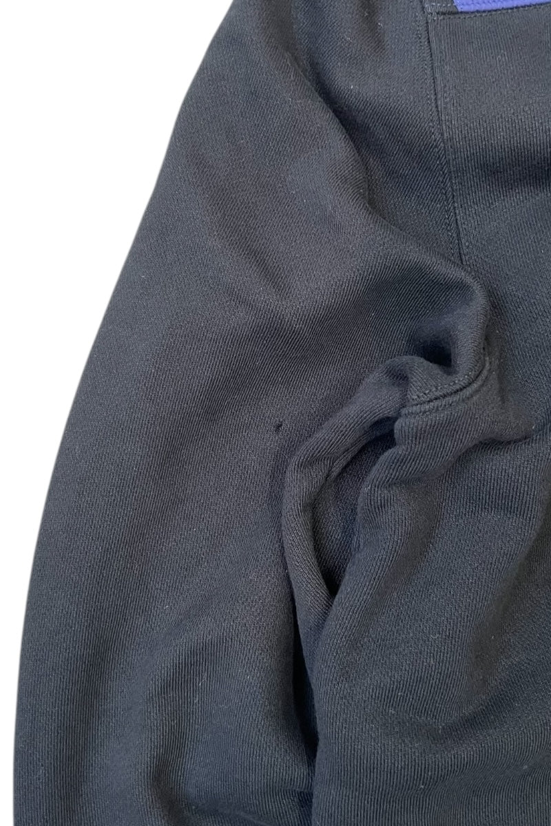 14SS NYLON SWEAT SWITCH PATTERN ZIP JACKET / BLACK [SIZE: M USED]