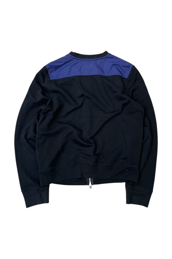 14SS NYLON SWEAT SWITCH PATTERN ZIP JACKET / BLACK [SIZE: M USED]