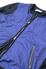 画像をギャラリービューアに読み込む, 14SS NYLON SWEAT SWITCH PATTERN ZIP JACKET / BLACK [SIZE: M USED]
