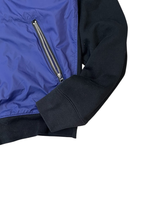 14SS NYLON SWEAT SWITCH PATTERN ZIP JACKET / BLACK [SIZE: M USED]