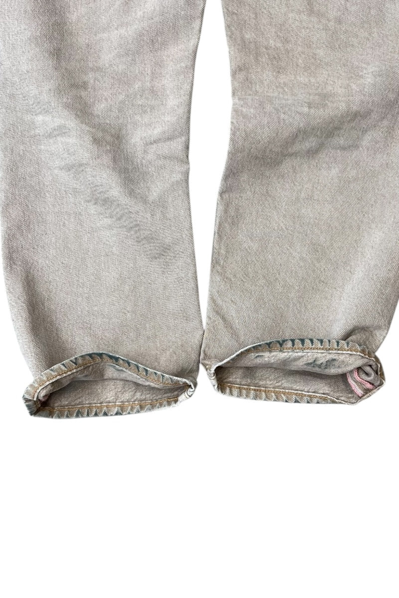 DENIM PANTS / BEIGE [SIZE: 28 USED]