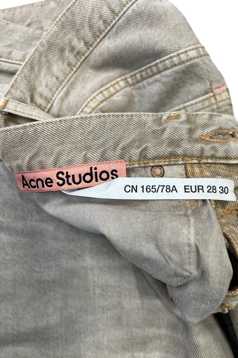 DENIM PANTS / BEIGE [SIZE: 28 USED]