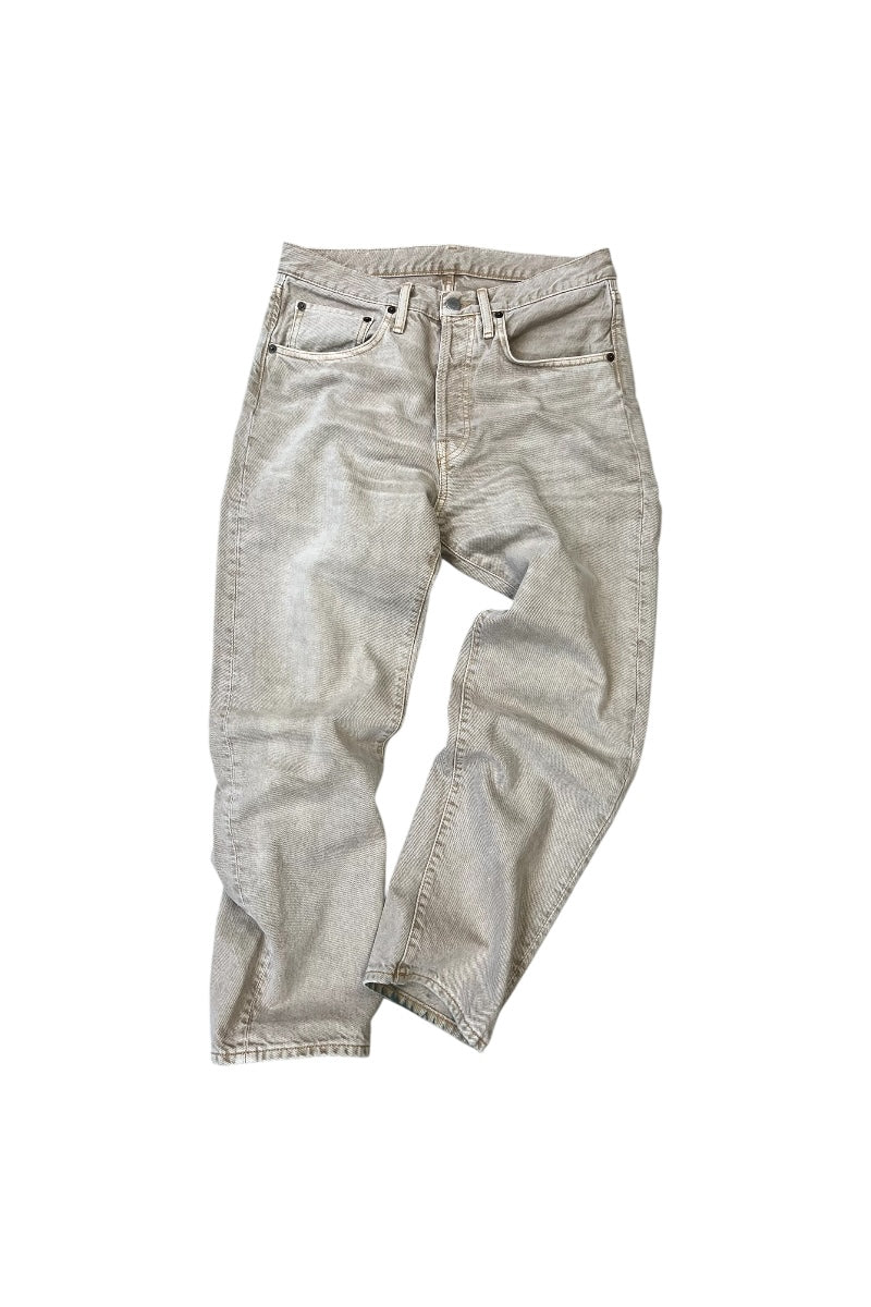 DENIM PANTS / BEIGE [SIZE: 28 USED]