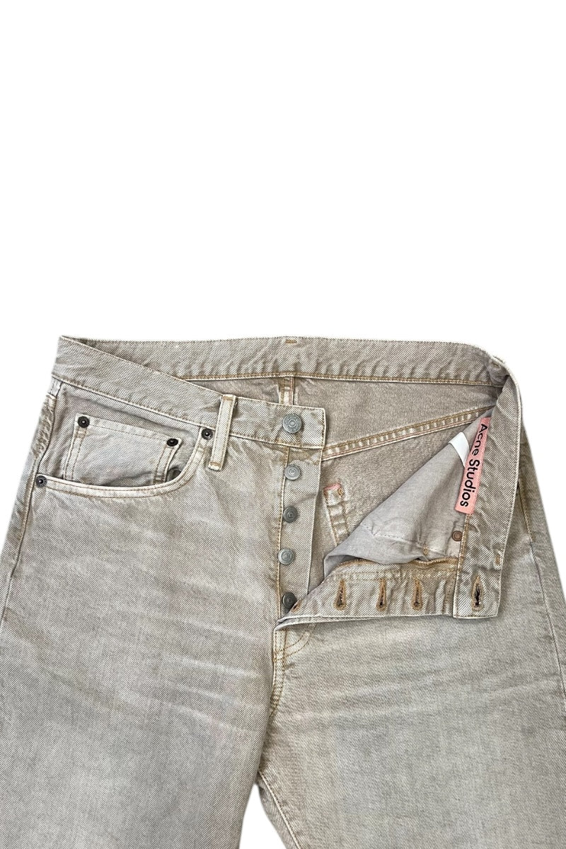 DENIM PANTS / BEIGE [SIZE: 28 USED]