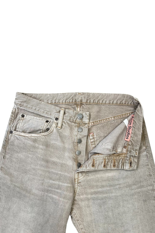 DENIM PANTS / BEIGE [SIZE: 28 USED]