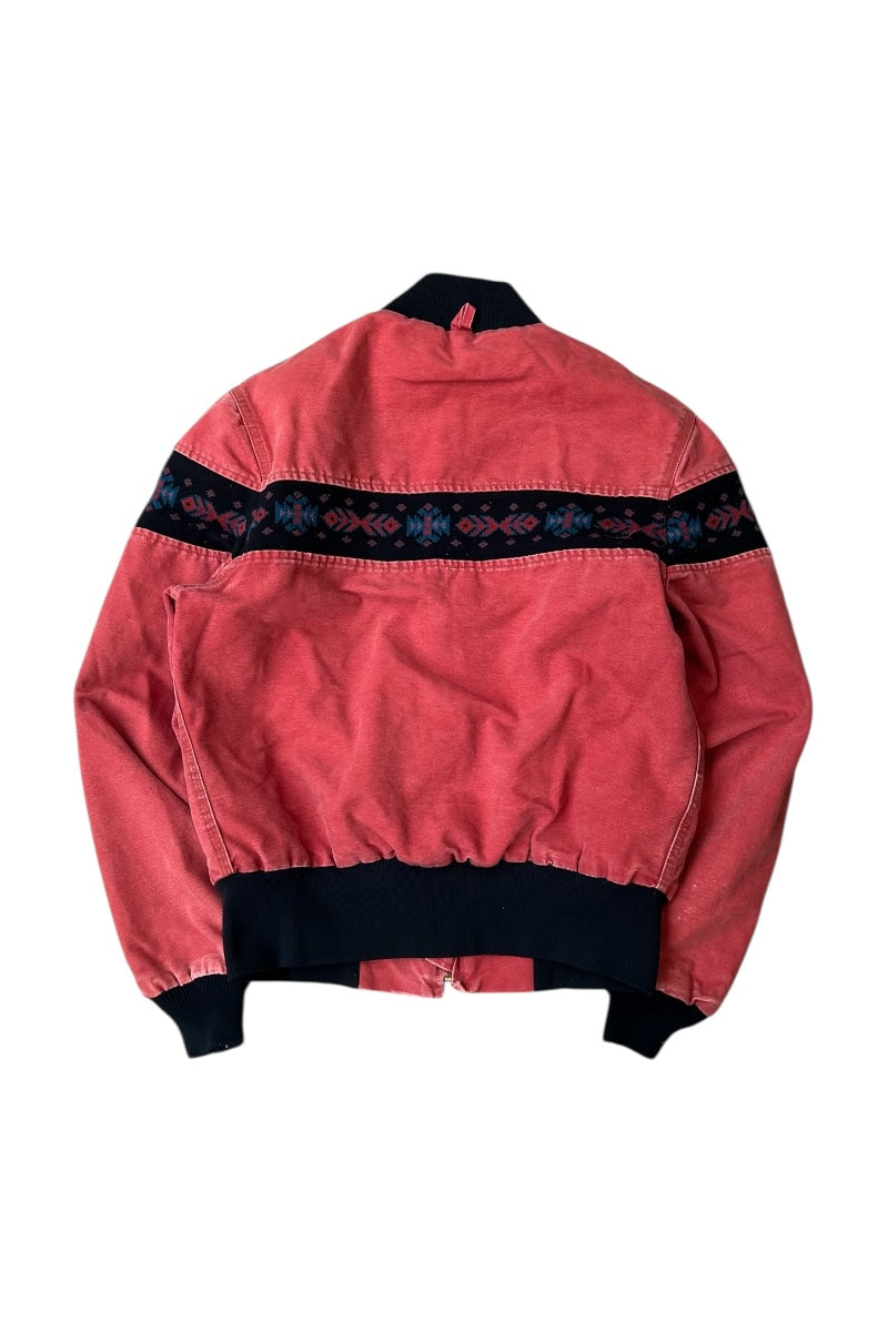 MADE IN USA 94'S AZTEC PATTERN SANTA FE JACKET USA MODEL / RED [SIZE: M USED]