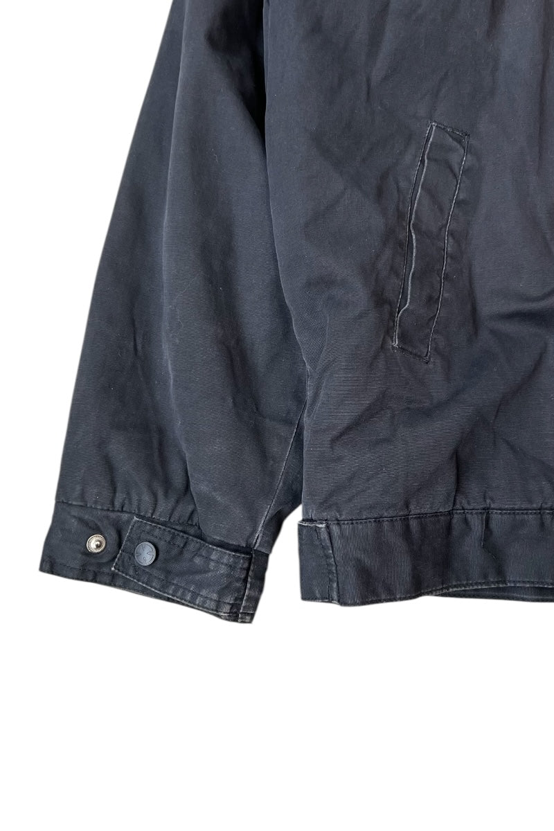 Y2K EARLY 00'S QUILTING LINER ZIP JACKET / BLACK [SIZE: XL USED]