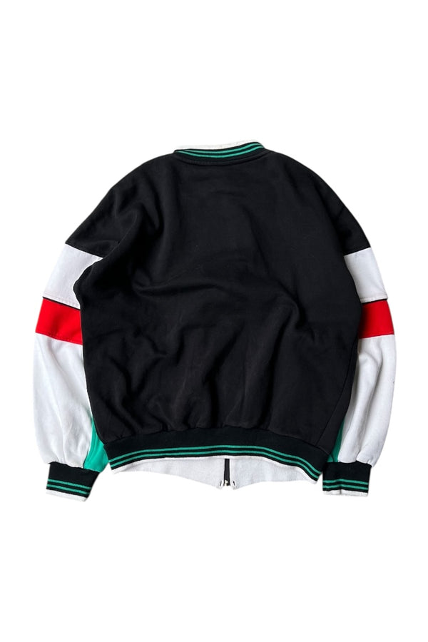 80'S SWEAT TRACK JACKET / MULTI [SIZE: S USED]
