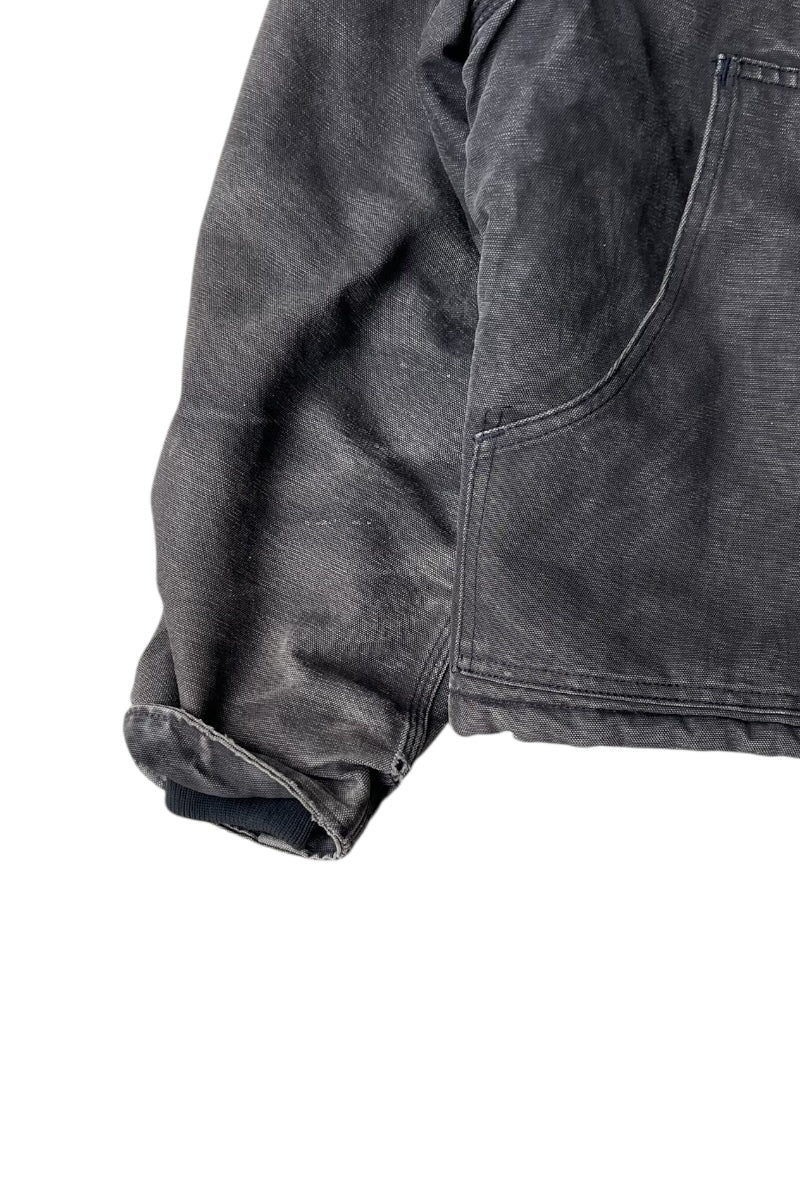 90s-Y2K Early 00s Faded Black Traditional Jacket USA Edition / Gray [SIZE: M USED]