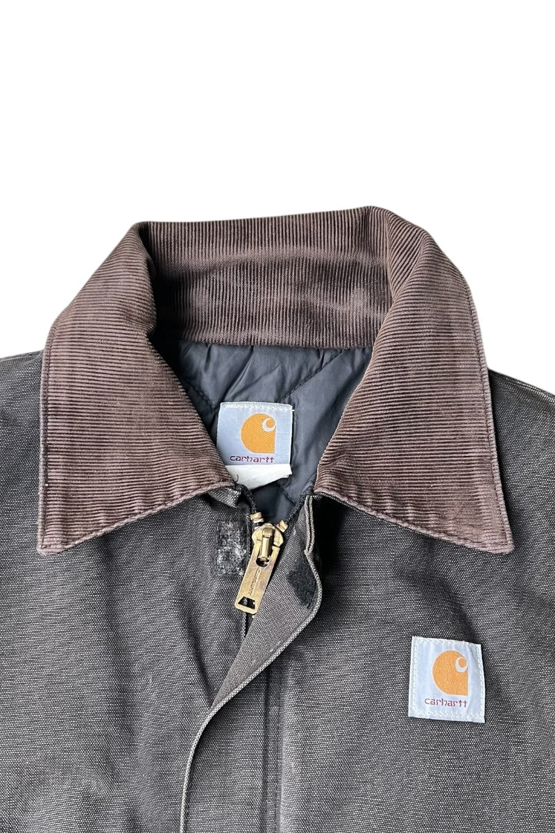 90s-Y2K Early 00s Faded Black Traditional Jacket USA Edition / Gray [SIZE: M USED]