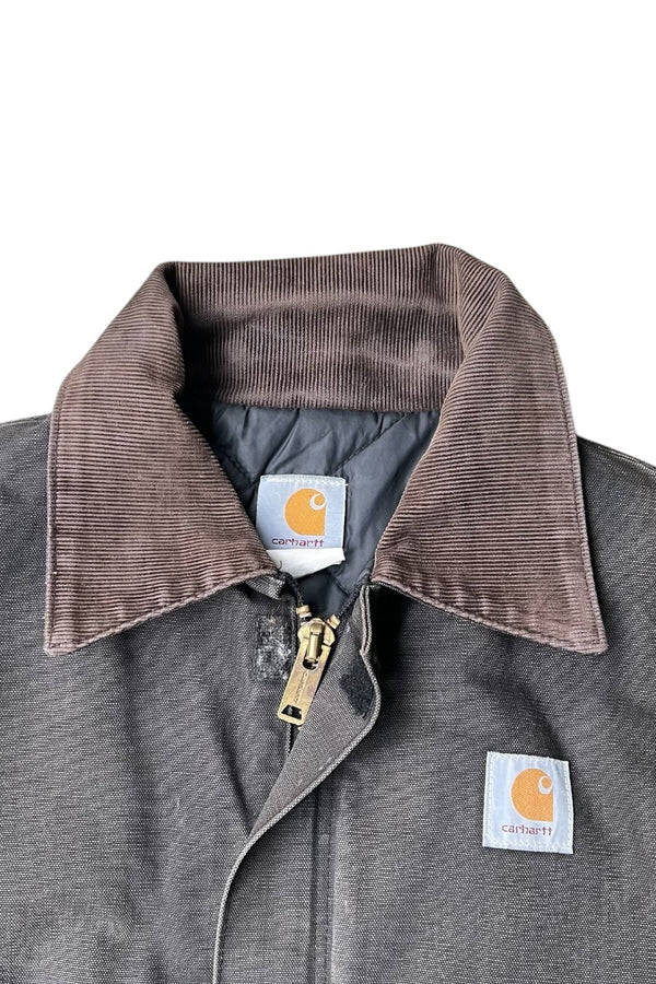 90s-Y2K Early 00s Faded Black Traditional Jacket USA Edition / Gray [SIZE: M USED]