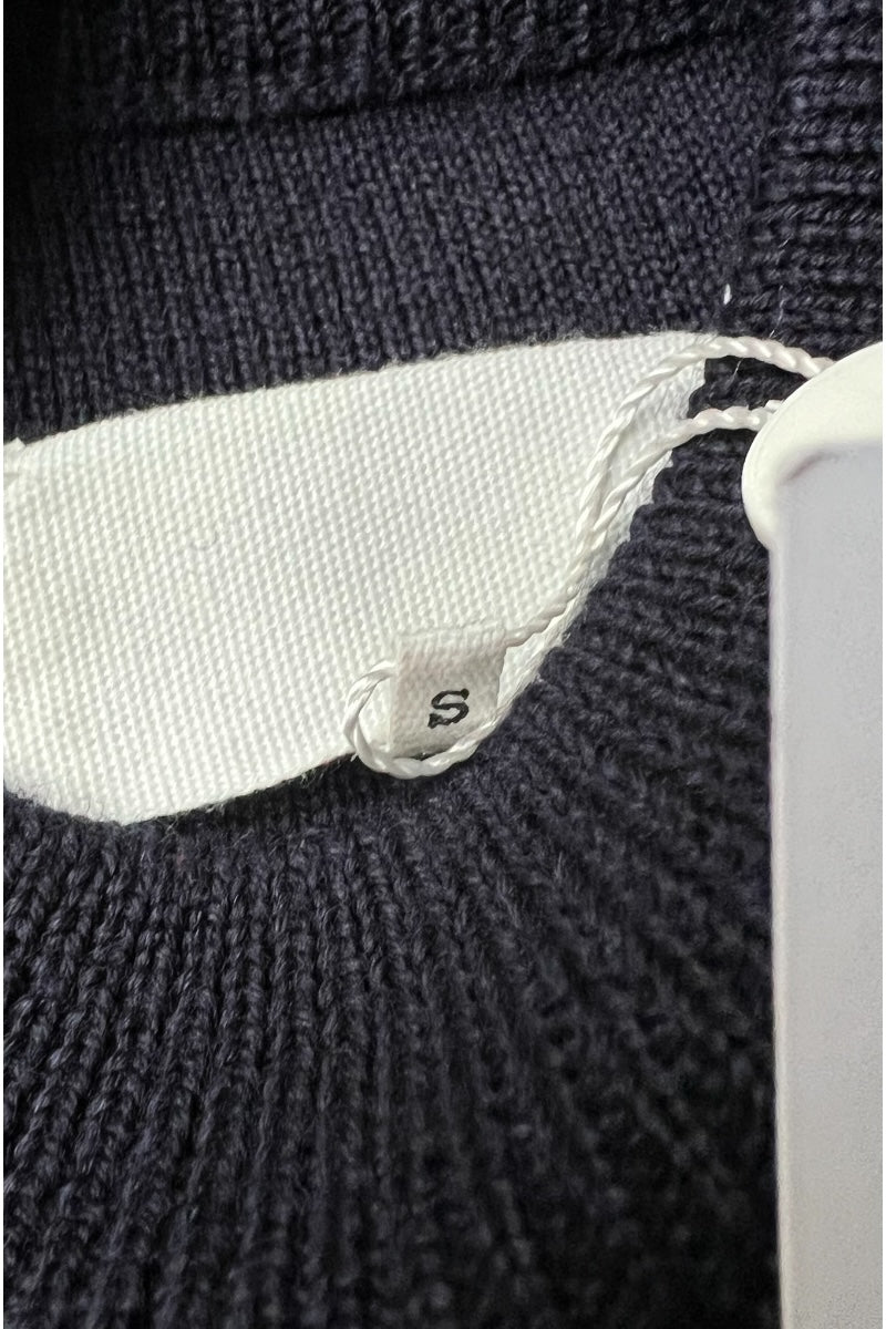 MADE IN ROMANIA 22SS OWL PATCH SWEATER / NAVY [SIZE: S DEADSTOCK/NOS]