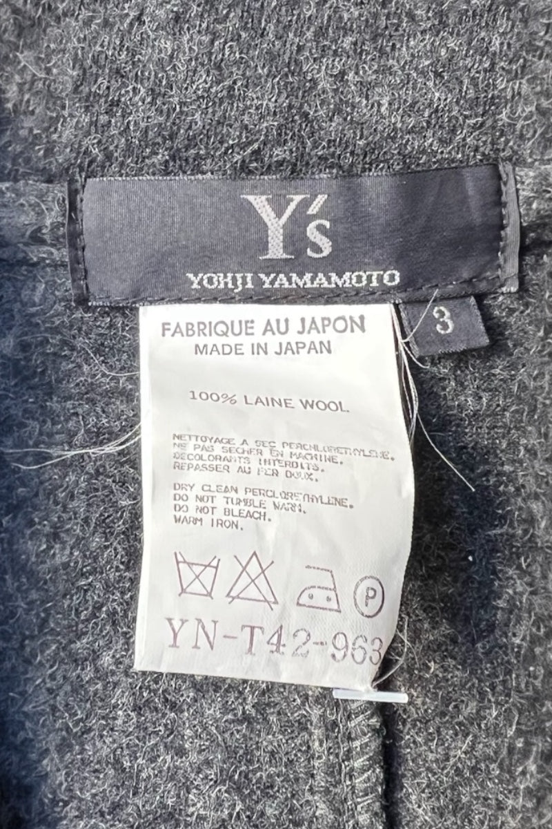 MADE IN JAPAN 05'S WOOL ZIP JACKET / CHARCOAL [SIZE: 3 USED]