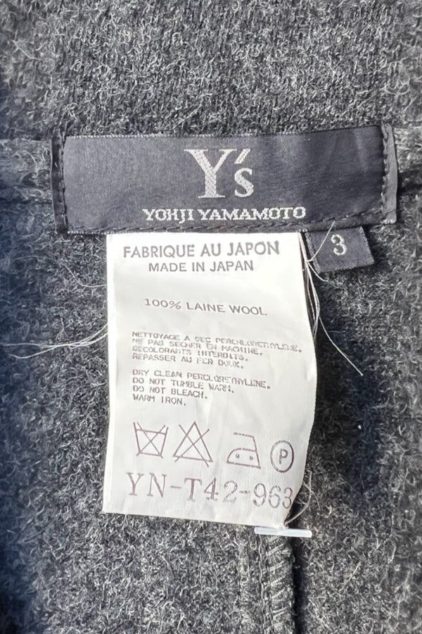 MADE IN JAPAN 05'S WOOL ZIP JACKET / CHARCOAL [SIZE: 3 USED]