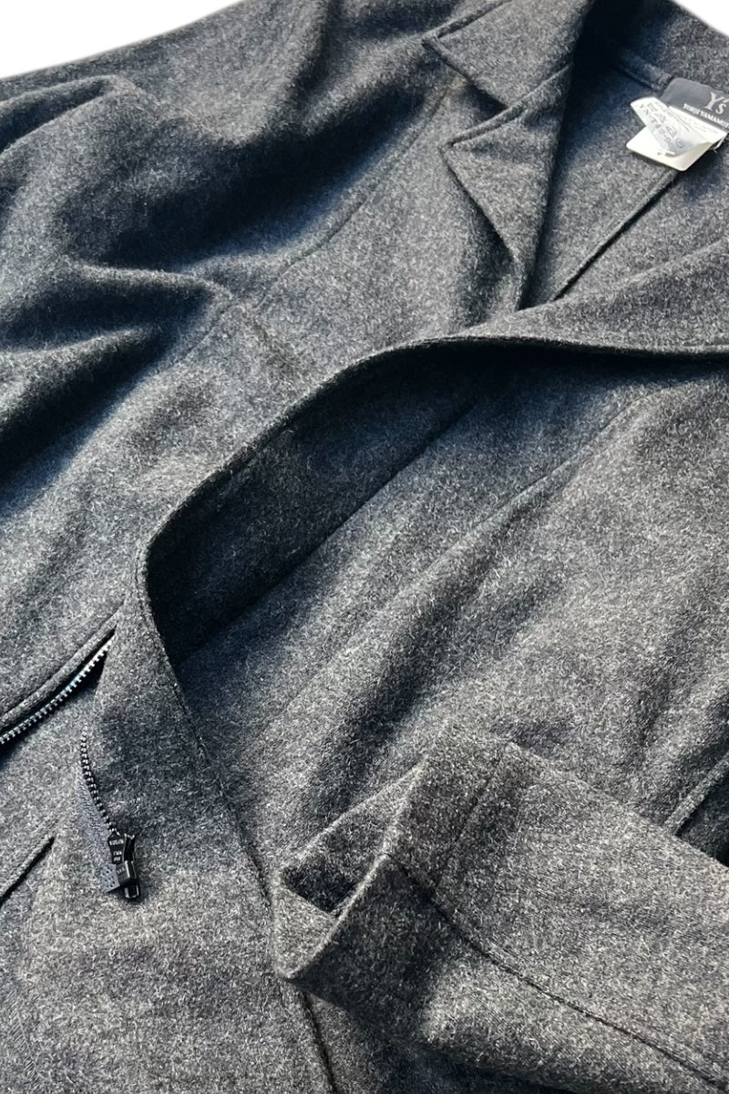 MADE IN JAPAN 05'S WOOL ZIP JACKET / CHARCOAL [SIZE: 3 USED]