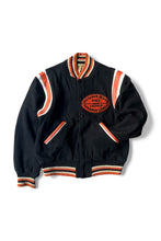 Load image into Gallery viewer, MADE IN USA 60'S STADIUM JACKET / BLACK [SIZE: M USED]
