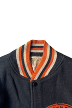Load image into Gallery viewer, MADE IN USA 60'S STADIUM JACKET / BLACK [SIZE: M USED]
