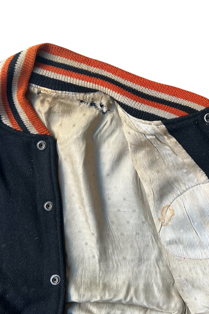 MADE IN USA 60'S STADIUM JACKET / BLACK [SIZE: M USED]