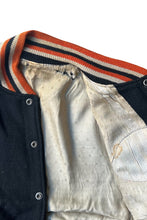 Load image into Gallery viewer, MADE IN USA 60'S STADIUM JACKET / BLACK [SIZE: M USED]
