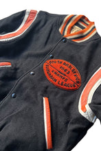 Load image into Gallery viewer, MADE IN USA 60'S STADIUM JACKET / BLACK [SIZE: M USED]
