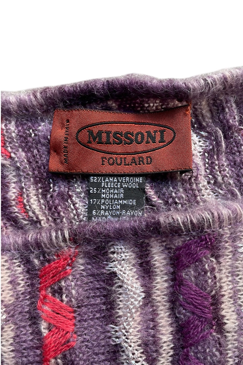 MADE IN ITALY 3D KNIT SCARF / MULTI [SIZE: ONE SIZE USED]