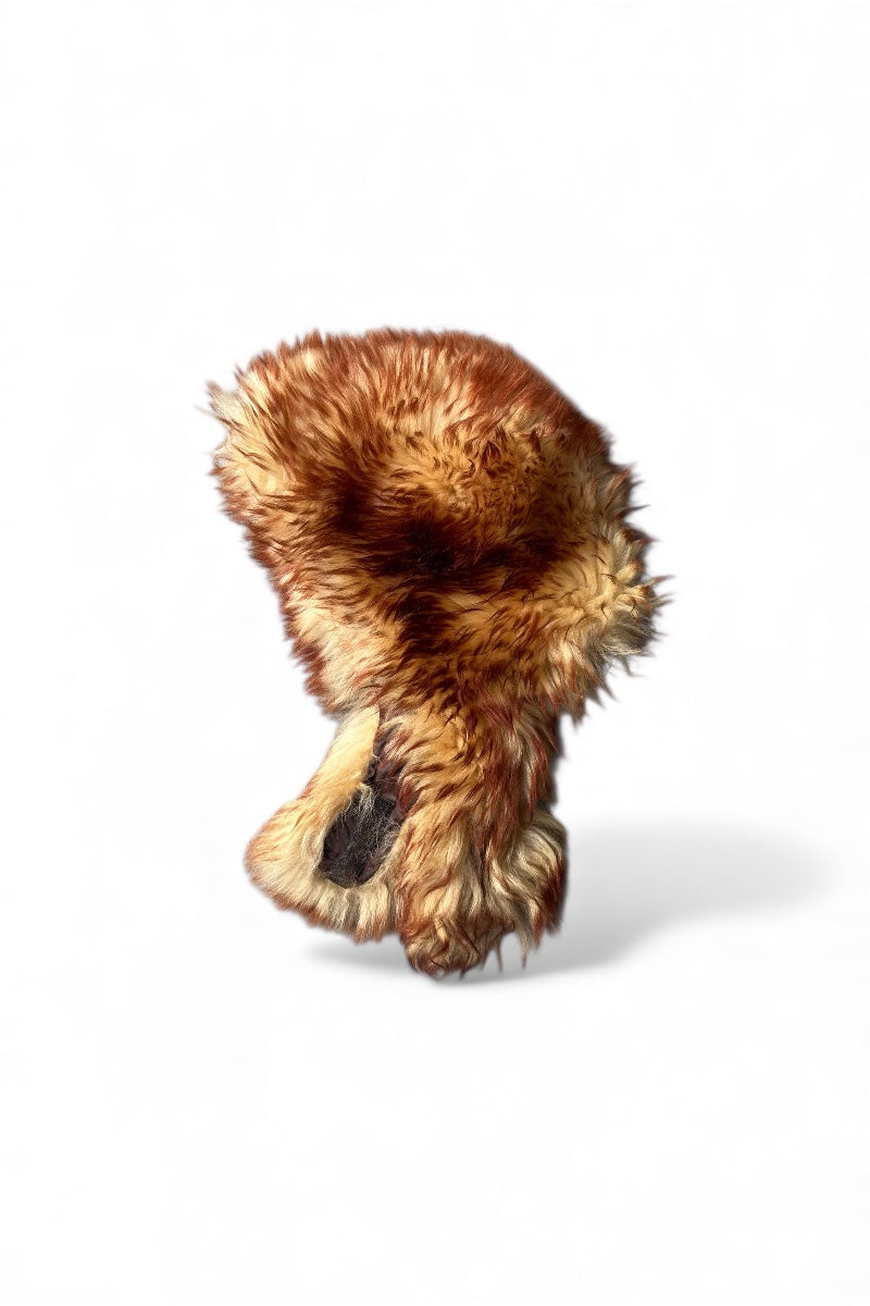 FUR CAP / BROWN [SIZE: ONE SIZE USED]