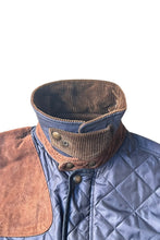 Load image into Gallery viewer, 90'S QUILTED HUNTING JACKET / NAVY [SIZE: S USED]
