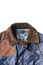 Load image into Gallery viewer, 90'S QUILTED HUNTING JACKET / NAVY [SIZE: S USED]
