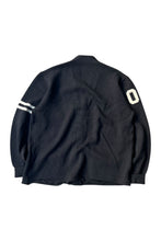 画像をギャラリービューアに読み込む, MADE IN USA 80'S LETTERED CARDIGAN / BLACK [SIZE: XL USED]
