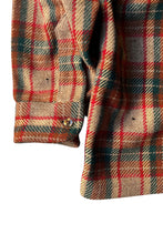 画像をギャラリービューアに読み込む, 70'S L/S WOOL FLANNEL CHECK SHIRT / BROWN [SIZE: L USED]
