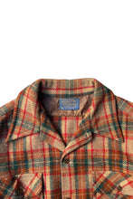画像をギャラリービューアに読み込む, 70'S L/S WOOL FLANNEL CHECK SHIRT / BROWN [SIZE: L USED]
