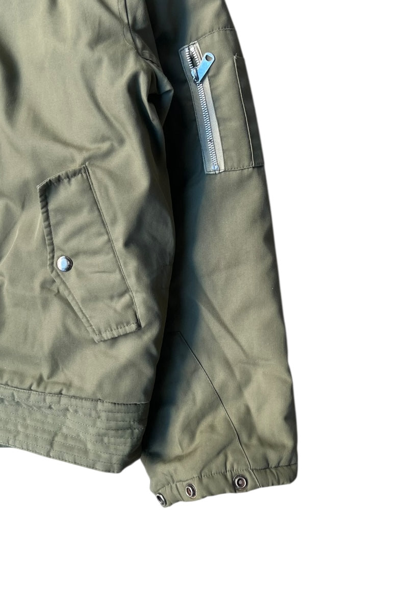 70'S FLIGHT JACKET / OLIVE [SIZE: L USED]