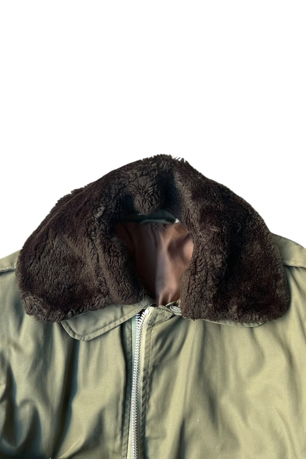 70'S FLIGHT JACKET / OLIVE [SIZE: L USED]