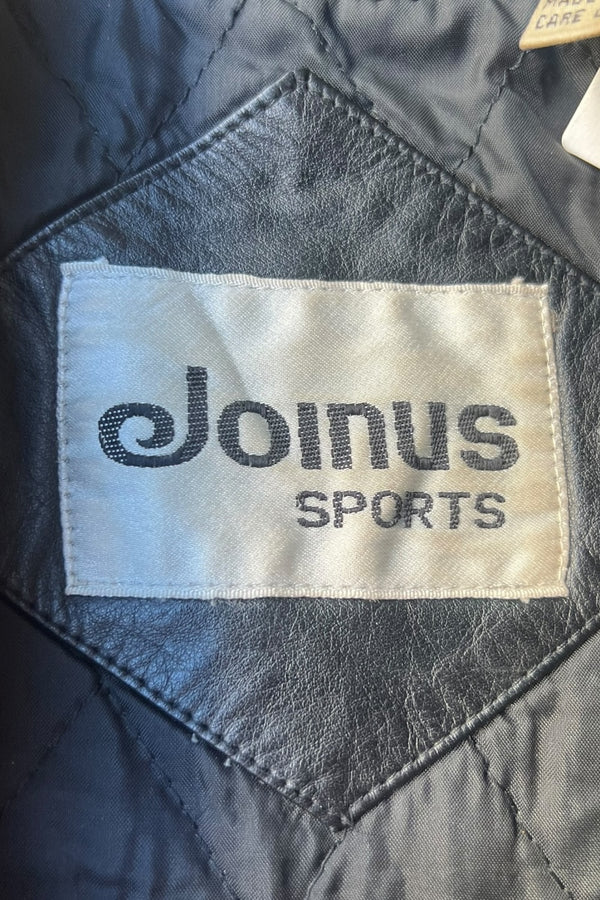 90'S AMERICAN AWARD STADIUM LEATHER JACKET / BLACK [SIZE: L USED]