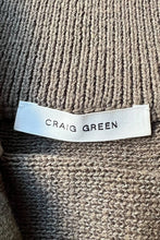 画像をギャラリービューアに読み込む, HALF ZIP BORDER COTTON KNIT SWEATER / BROWN [SIZE: M USED]
